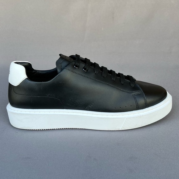 BOSS Colyn Hybrid Black Leather Sneaker Men's Size 10 US - Picture 1 of 12